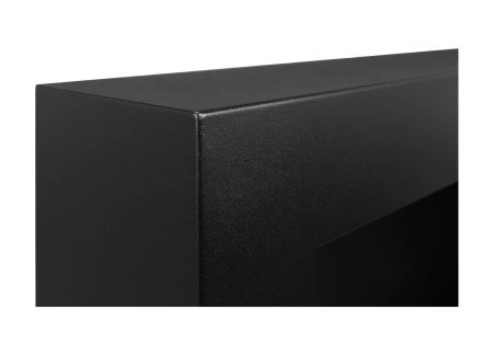 BIOKOMINEK BOX 650X400 czarny z szybą