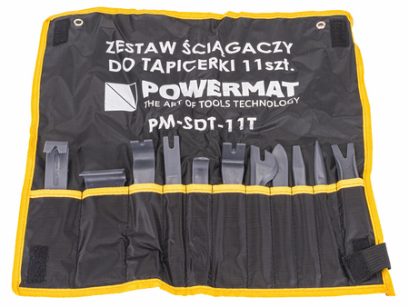 ŚCIĄGACZE DO TAPICERKI KOMPLET CHWYTAKÓW 11 ELEMENTÓW PM-SDT-11T