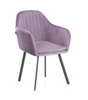 KRZESŁO TRENTO TAPICEROWANE NOWOCZESNY DESIGN FOTEL WELUR SALON JADALNIA