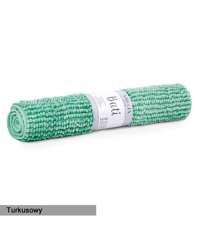 DYWANIK ŁAZIENKOWY BATI 70 X 120 MATA ANTYPOŚLIZGOWA OZDOBNA DEKORACYJNA MIĘKKA GRUBA CHŁONNA CHENILLE DO ŁAZIENKI TOALETY