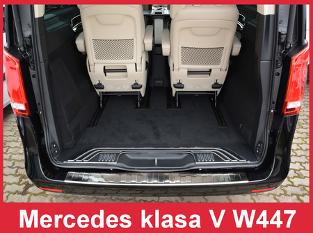 Nakładka na zderzak tylny Mercedes W447 V klasa (Stal)
