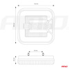 Lampa tylna zespolona LED RCL-08-LR dynamiczna lewa prawa AMIO-02373