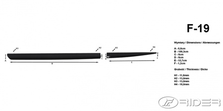 Ford Focus MkIV HB listwy boczne