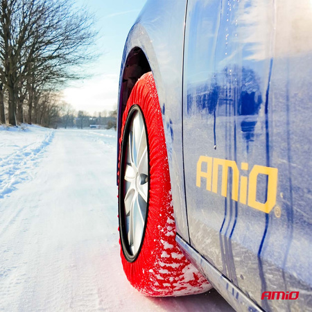 Łańcuchy śniegowe tekstylne rozmiar XXL EN16662-1 Önorm V5121 2 szt. AMIO-04084