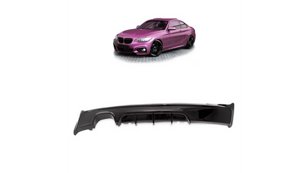 Tylny dyfuzor Gloss Black BMW 2 F22 F23 2012-obecnie