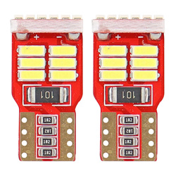 Żarówki LED CANBUS 18SMD 4014 T10e W5W White 12V AMIO-01286