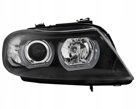 Reflektory BMW E90/E91 05-08 black ringi led 3d xenon