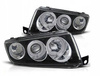 Reflektory lampy przednie SKODA FABIA I Ringi Blac