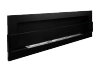 BIOKOMINEK 1200X400 czarny Strukturalny z  szybą