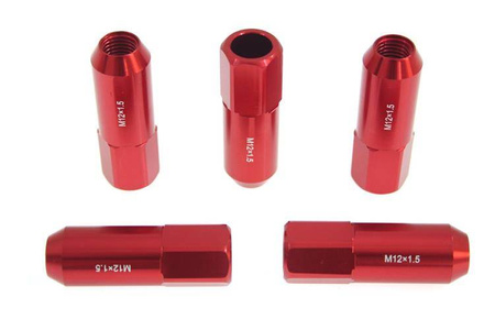 Nakrętki JBR 60mm M12 x1.5 RED