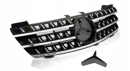 Grill atrapa Mercedes W164 05-08 black chrome