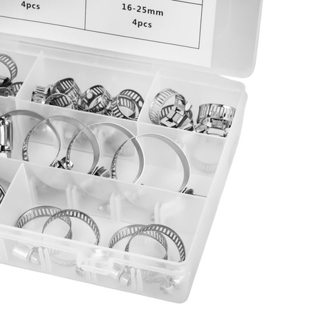 ZESTAW OPASEK ZACISKOWYCH ŚLIMAKOWYCH 34EL. KD10866