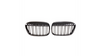 Grill sportowy pojedyncze żeberka Gloss Black BMW X1 F48 przed liftem 2015-2019