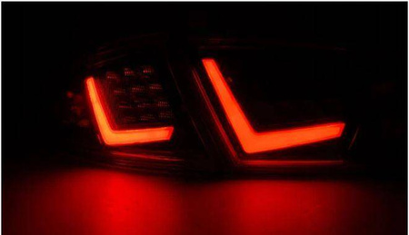 Lampy diodowe Seat Leon 09-13 red smoke led bar