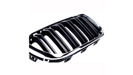 Grill sportowy podwójne żeberka Chrome & Black BMW 1 F20 F21 Facelift 2015-2019