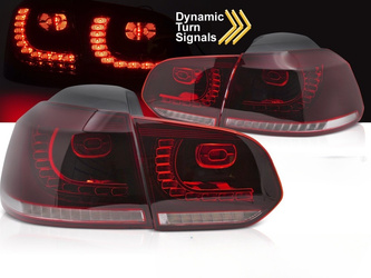 Lampy tylne diodowe do VW Golf 6 08-13 red