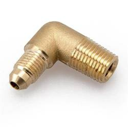 Przejściówka 90° 1/4" NPT na AN4 Mosiądz