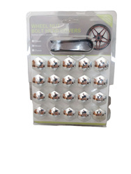 Nakładki śrub chromowane, rozmiar 19