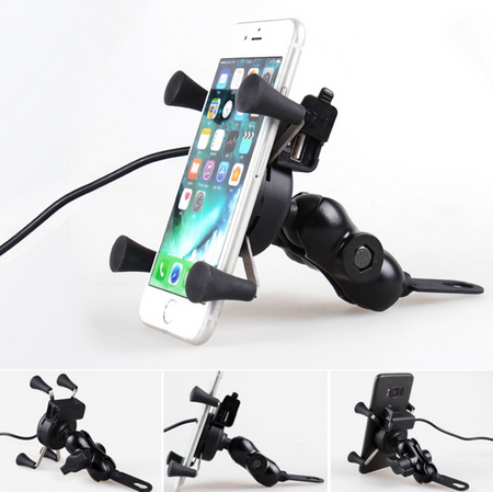 Uchwyt ładowarka na motocykl skuter USB 5V 2.1A 