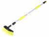 Szczotka przepływowa półokrągła 20 cm / 8" z teleskopowym kijem 105 - 160 cm z zaworem