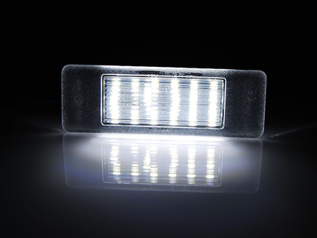 Lampki rejestracji Peugeot 106 307 308 406 407 Citroen C3 C4 C5 LED