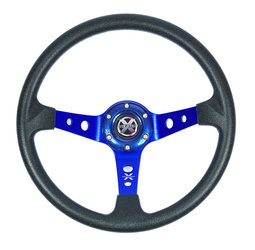 Kierownica Evolution X - PU niebieska