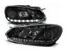 Reflektory przednie VW Golf VI BLACK DAYLIGHT