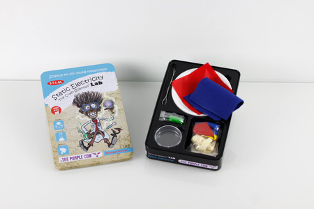 Zestaw do robienia eksperymentów The Purple Cow - Elektryczność statyczna