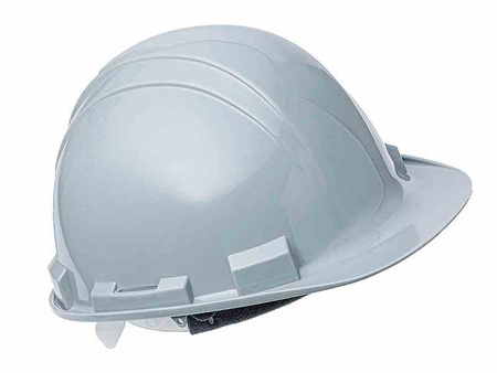 Kask ochronny HDPE, regulowany 53-63 cm, szary