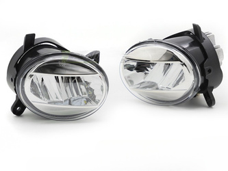 Halogeny Światła Przeciwmgielne Chrome Clear LED  Audi A4 B8, A6 C6, Q5