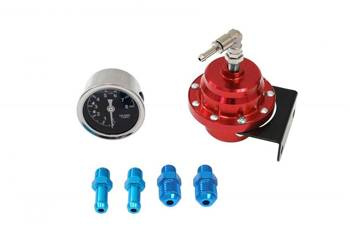Regulator ciśnienia paliwa TurboWorks AN6 + zegar RED