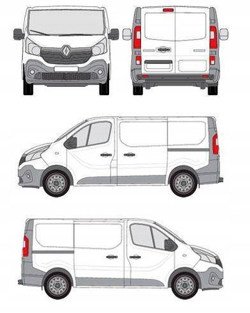 Platforma dachowa bagażowa bagażnik Fiat Talento L1H1
