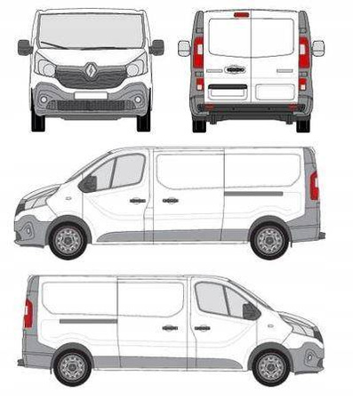Platforma na dach bagażowa dachowa Fiat Talento L2H1