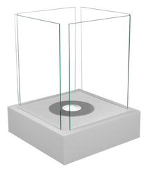 Biokominek  wolnostojący Sunset Garden Szary