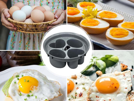 JAJOWAR DO GOTOWANIA WKŁADKA PAROWNIK JAJEK 4 OTWORY CZĘŚĆ ZAMIENNA DO THERMOMIXA ROBOTA KUCHENNEGO