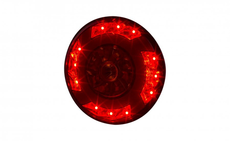 Lampa zespolona tylna HOR 75 - LUCY, diodowa 12/24V (z pierścieniem, kierunkowskaz, światło hamowania, światło pozycyjne, przewód 4x0,5 mm2, długość 1,5 m)