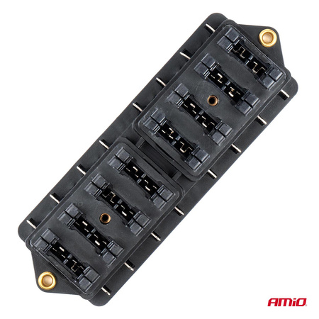 Skrzynka bezpiecznikowa ceramiczna 8 gniazd AMIO-03042
