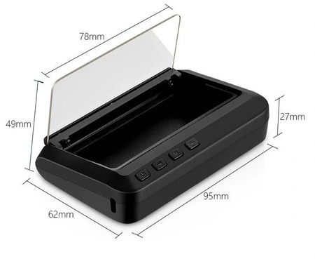 Wyświetlacz head up projektor led lcd hud obd c100