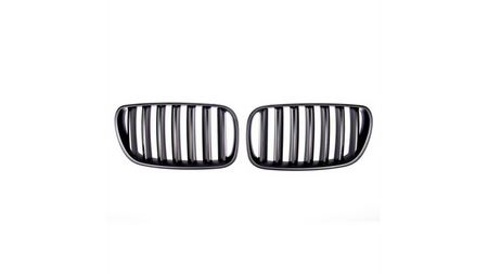 Grill sportowy pojedyncze żeberka Matt Black BMW X3 E83 Facelift 2006-2010