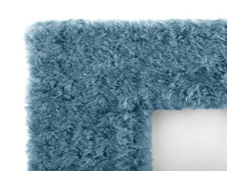 RAMKA NA ZDJĘCIE 21 X 26 CM FUTRZANA DESIGNERSKA REGULOWANA OZDOBNA DO WNĘTRZ