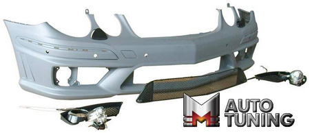 ZDERZAK MERCEDES W211 06-09 AMG PDC HALOGENY