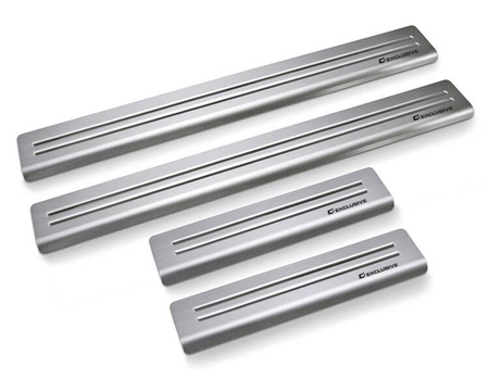 NAKŁADKI NA PROGI 2 LINE do BMW seria 7 G70 Sedan4 2022- - Satin