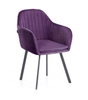 KRZESŁO TRENTO TAPICEROWANE NOWOCZESNY DESIGN FOTEL WELUR SALON JADALNIA