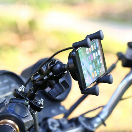 Uchwyt ładowarka na motocykl skuter USB 5V 2.1A 