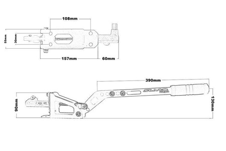 Hydrauliczny hamulec ręczny pion poziom DRIFT KJS