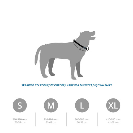 Bardzo wytrzymała obroża dla psa Mountain Paws - pomarańczowa XL