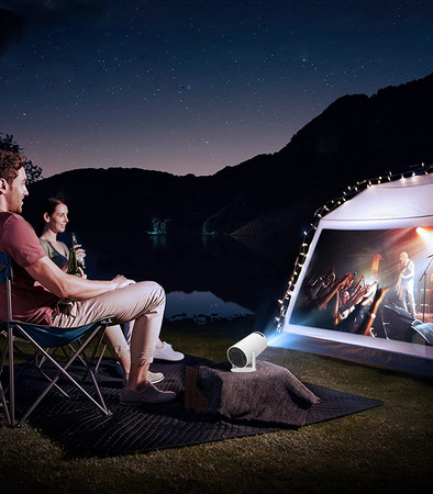 PROJEKTOR MINI FULL HD RZUTNIK KINO DOMOWE PRZENOŚNE OBROTOWE PILOT DO FILMÓW SERIALI ROZRYWEK GIER