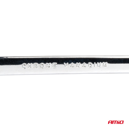 Klucze płaskie oczkowe zestaw kluczy oczkowych 8-19 mm 8 szt. AMIO-04193