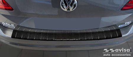 Nakładka na zderzak tylny do Volkswagen Golf Sportsvan (Carbon Fiber)
