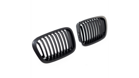 Grill sportowy pojedyncze żeberka Matt Black BMW 3 E46 Compact przed liftem 1998-2001
